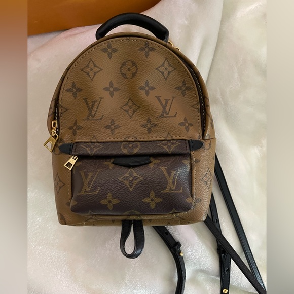 Authentic Louis Vuitton Palm Springs mini reverse monogram backpack - Picture 1 of 4